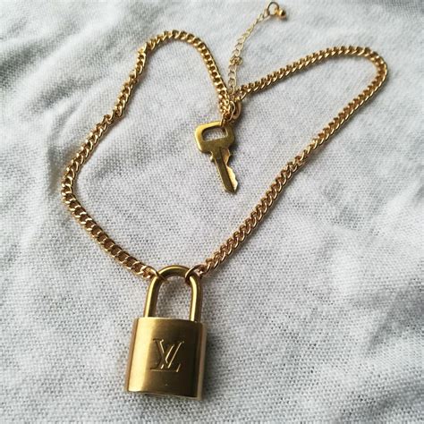 ysl chain lock necklace|ysl padlock necklace.